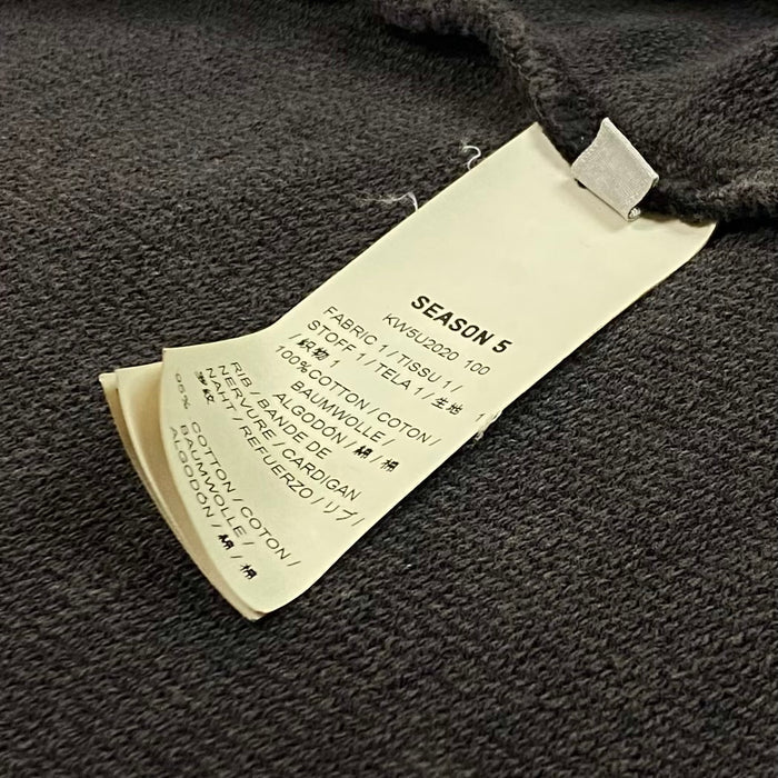Yeezy Season 5 Over Dyed Hoodie In Ink