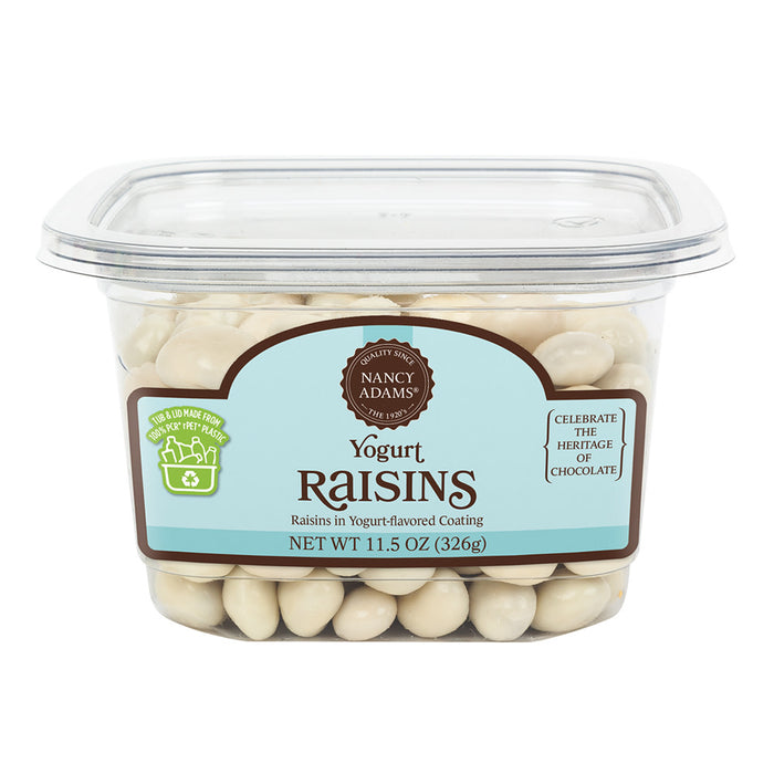Yogurt Covered Raisins Candy - 12 Count Tubs