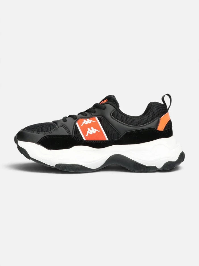 Zapatillas Mujer Kappa Banda Raesa Negro Naranja
