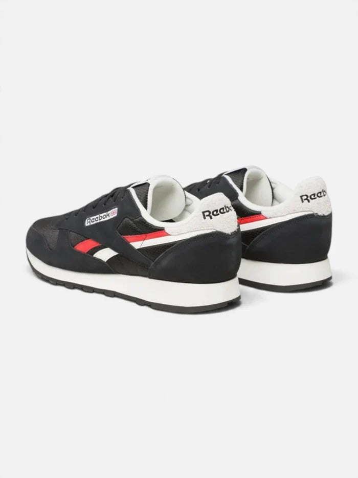 Zapatillas Reebok Classic Leather Core Negro/Chalk/Flash Rojo