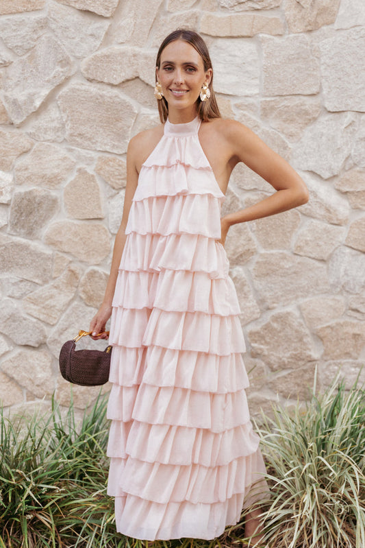 Petal and Pup USA DRESSES Zoella Maxi Dress - Pink