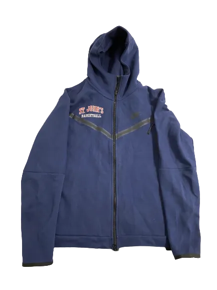 AJ Storr St. John's Basketball Player-Exclusive Nike Tech Zip-Up Jacket (Size L)