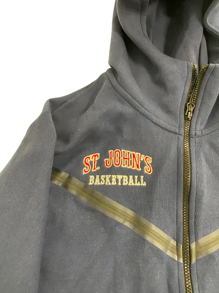 AJ Storr St. John's Basketball Player-Exclusive Nike Tech Zip-Up Jacket (Size L)