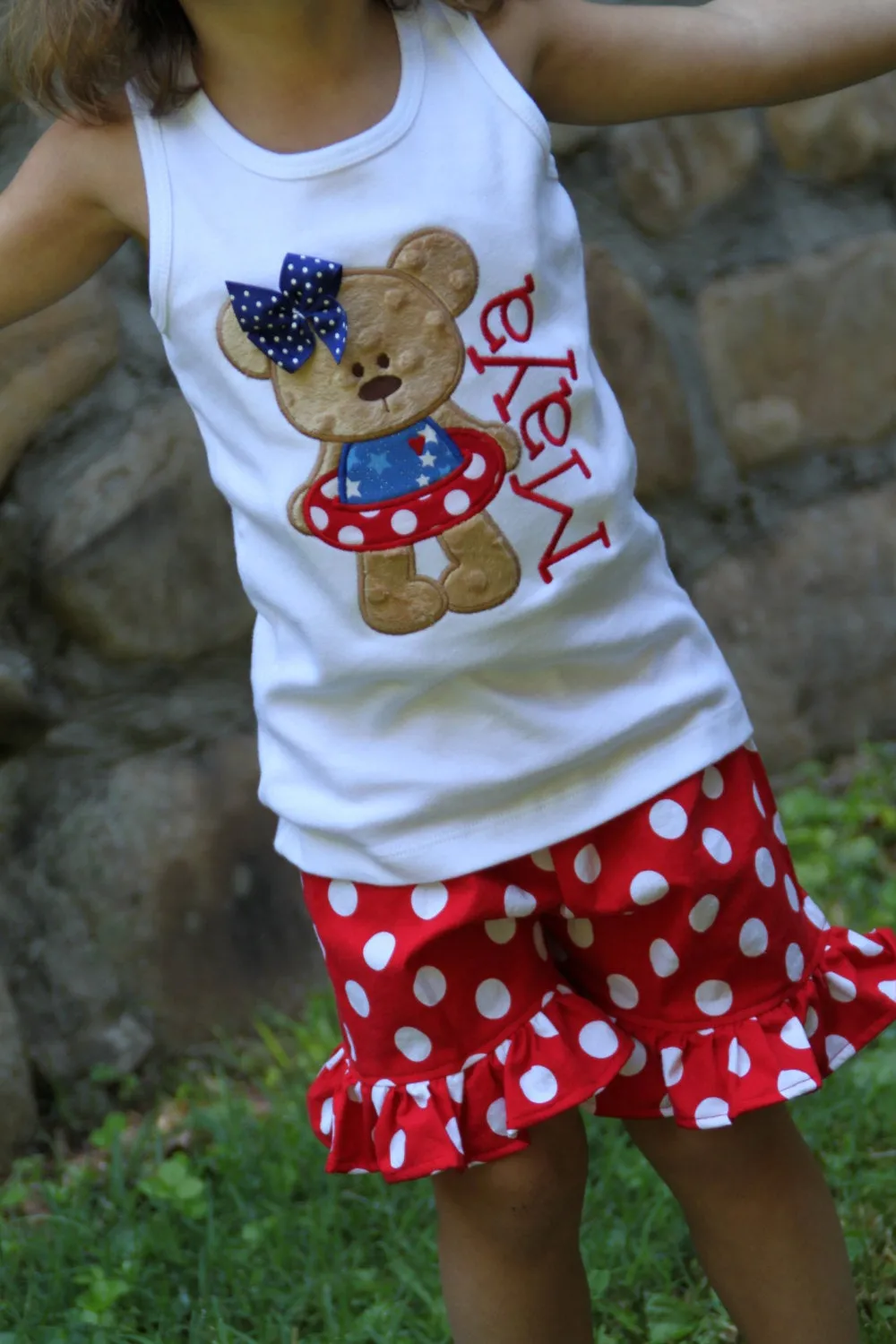 Baby Girl 4th of July Outfit - Summertime Sweetie