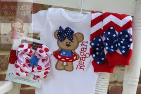 Baby Girl 4th of July Outfit - Summertime Sweetie