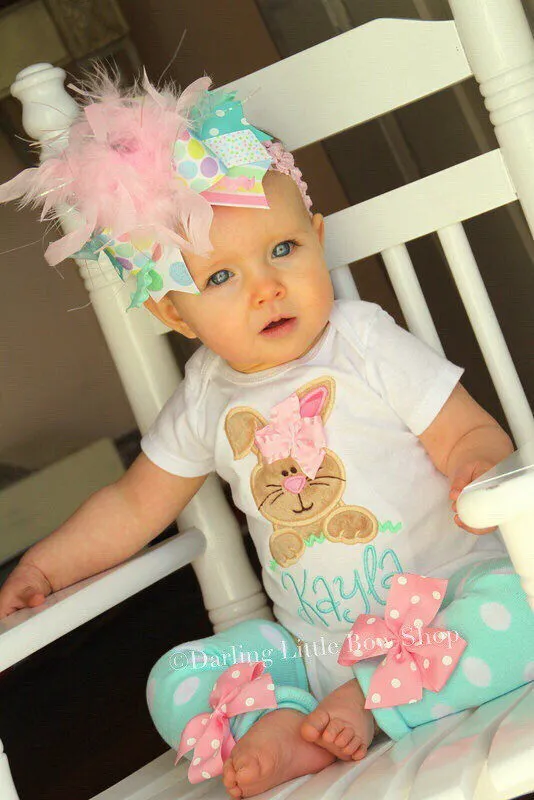 Baby Girl Easter Bunny Outfit - Hippity Hop