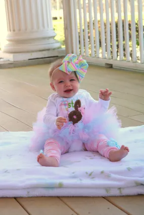 Baby Girl Easter Tutu Outfit - My 1st Easter Bunny Outfit