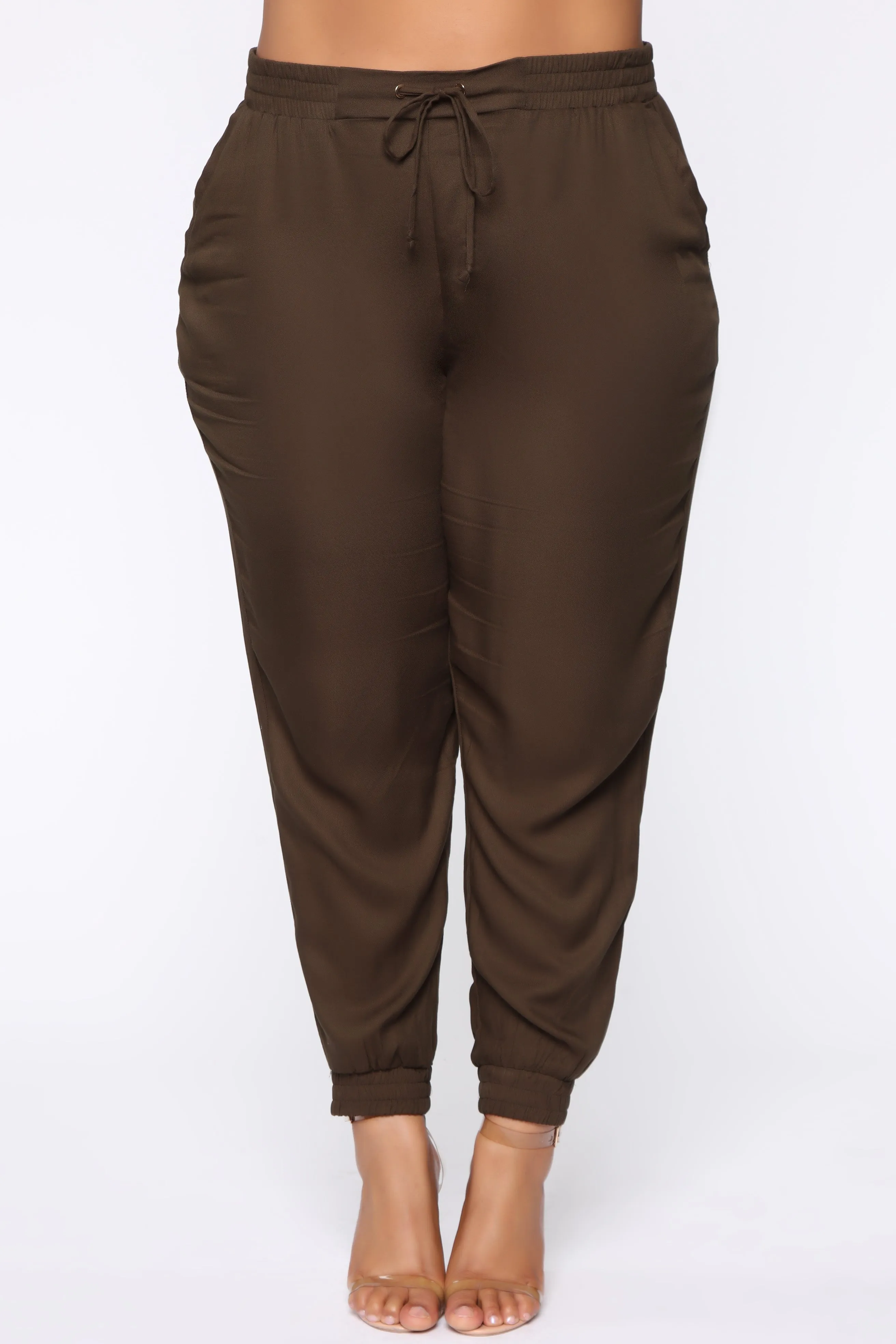 Beachy Breeze Jogger Pants - Olive