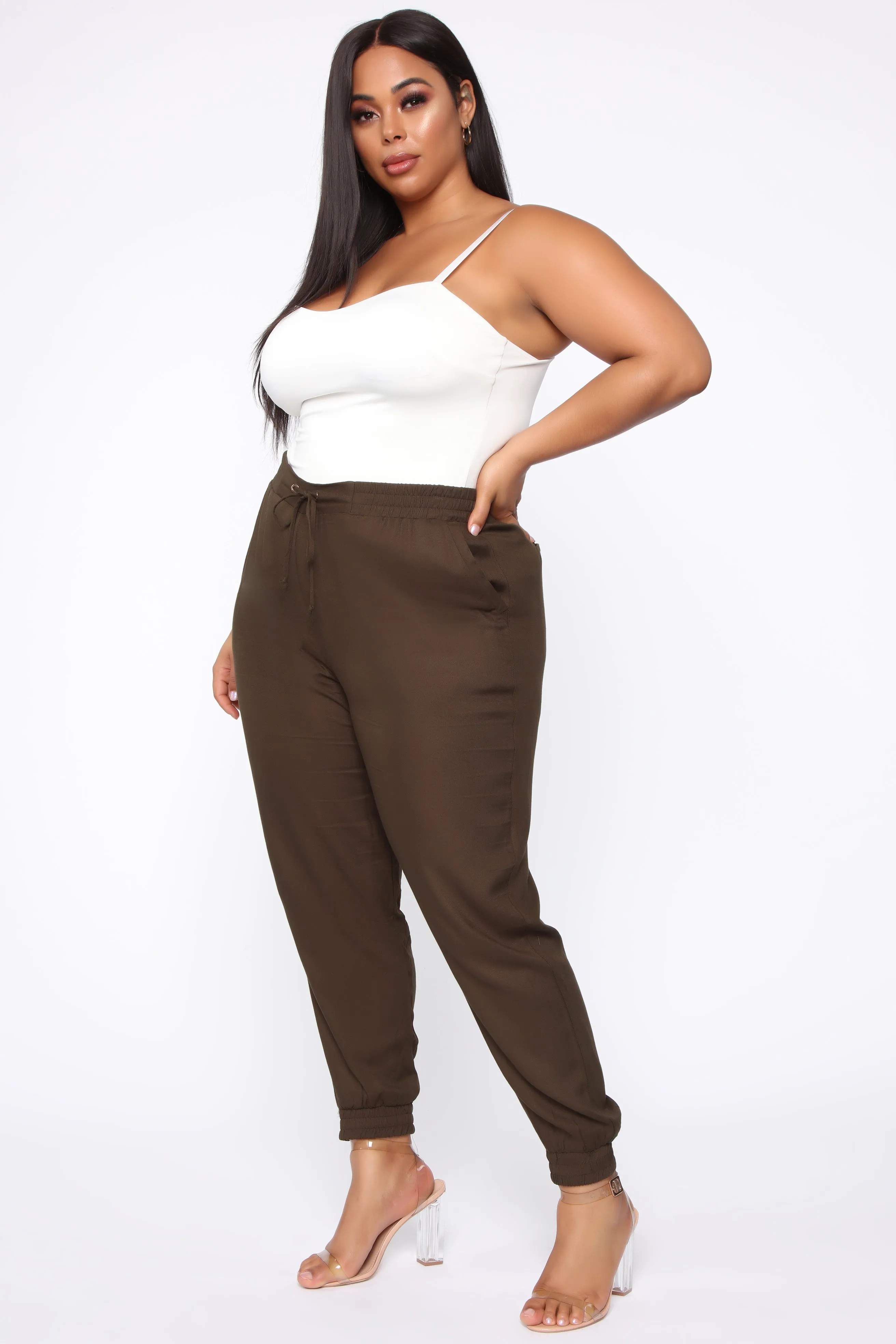 Beachy Breeze Jogger Pants - Olive
