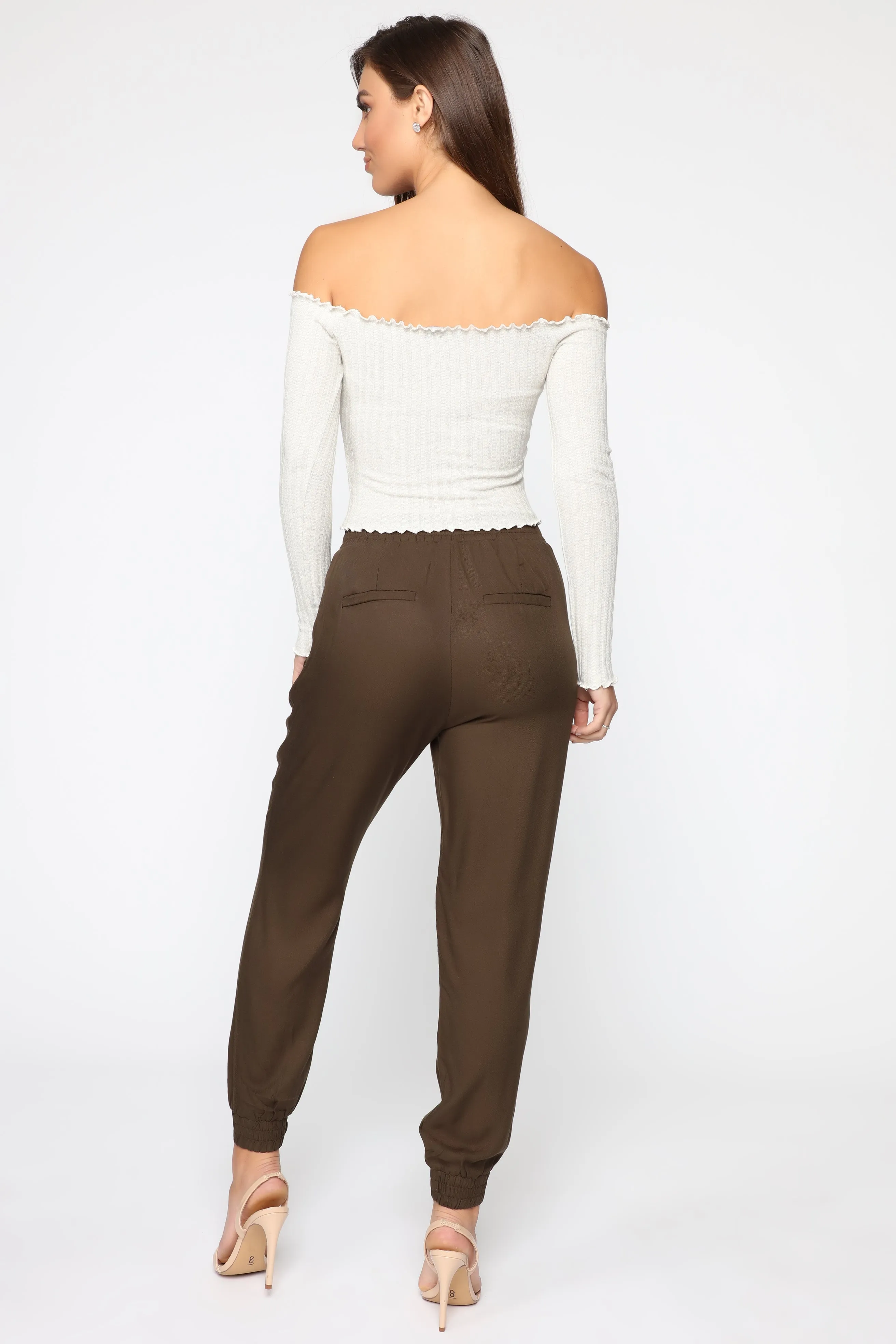 Beachy Breeze Jogger Pants - Olive