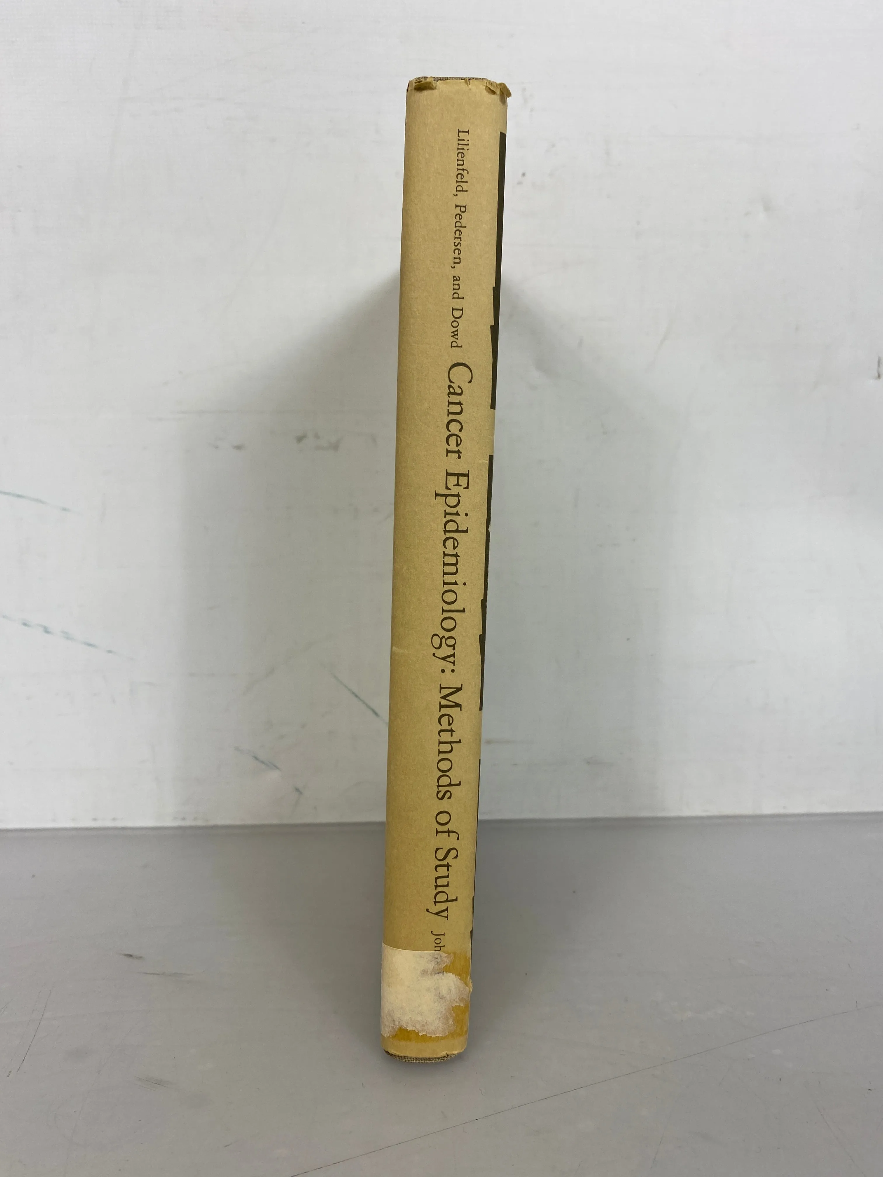 Cancer Epidemiology Methods of Study by Lilienfeld Pedersen and Dowd 1967 HC DJ