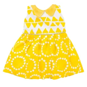 Celebrate Peter Pan Dress In Yellow