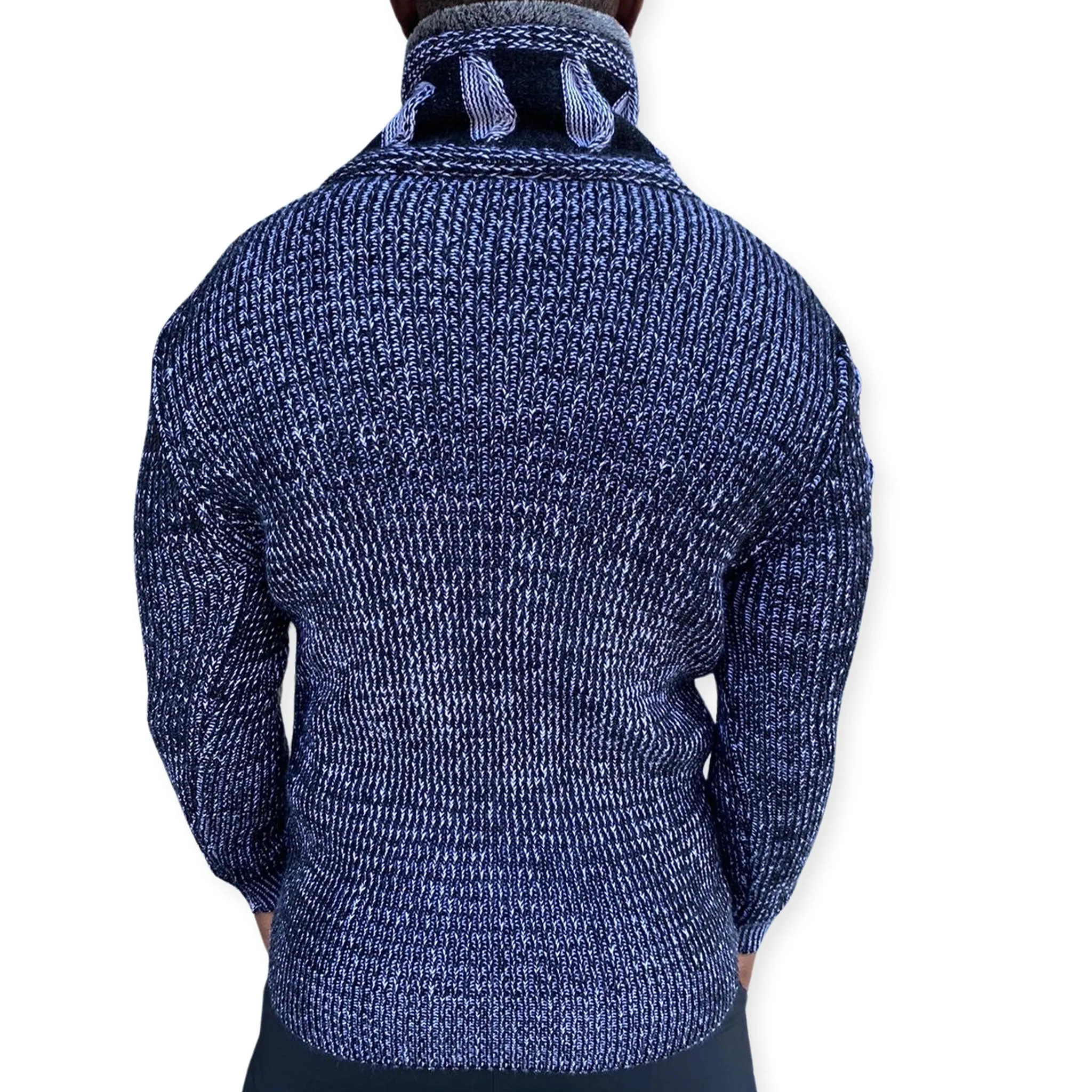[Charles] Black Shawl Sweater