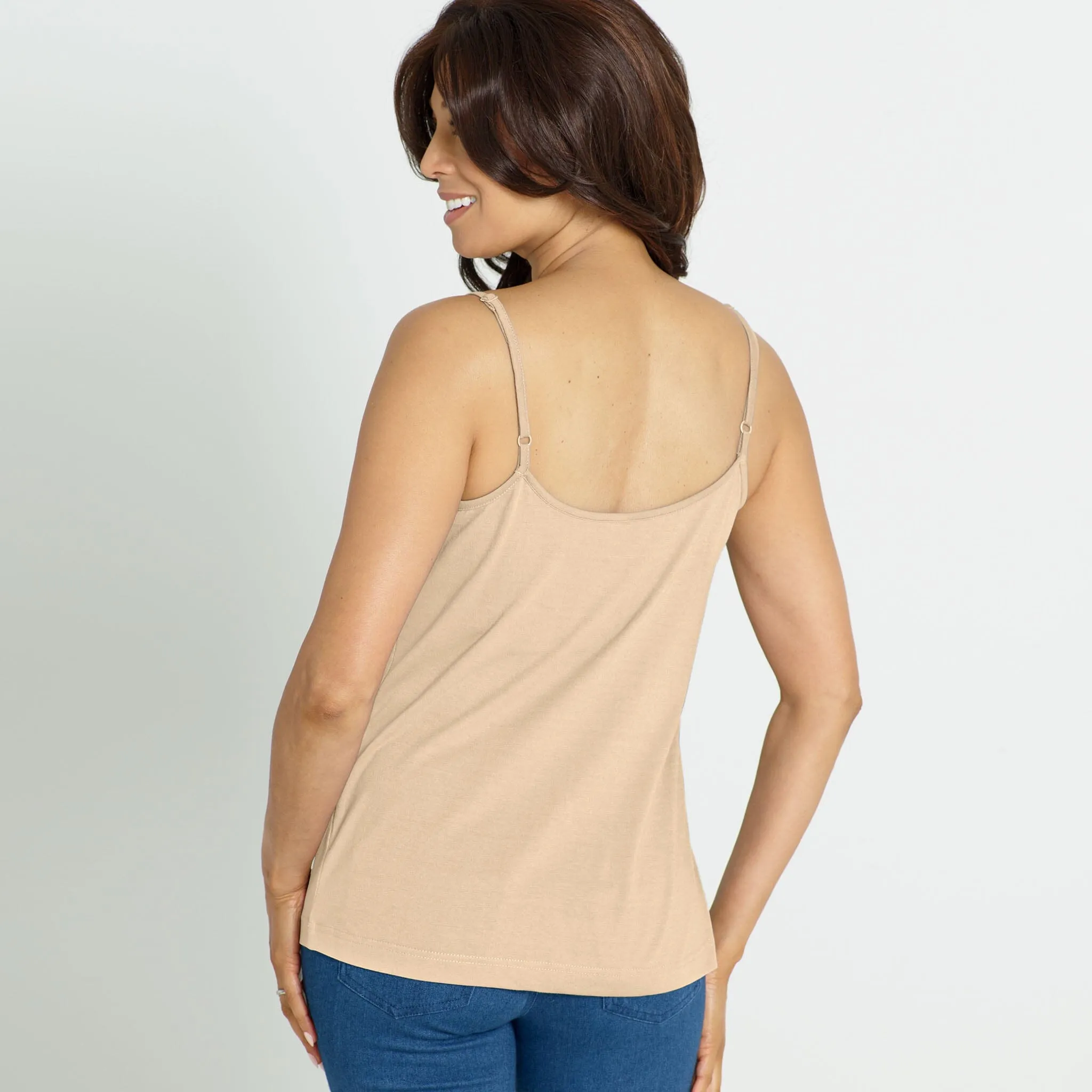 Cool Comfort™ Pocketed Camisole with Lace Trim