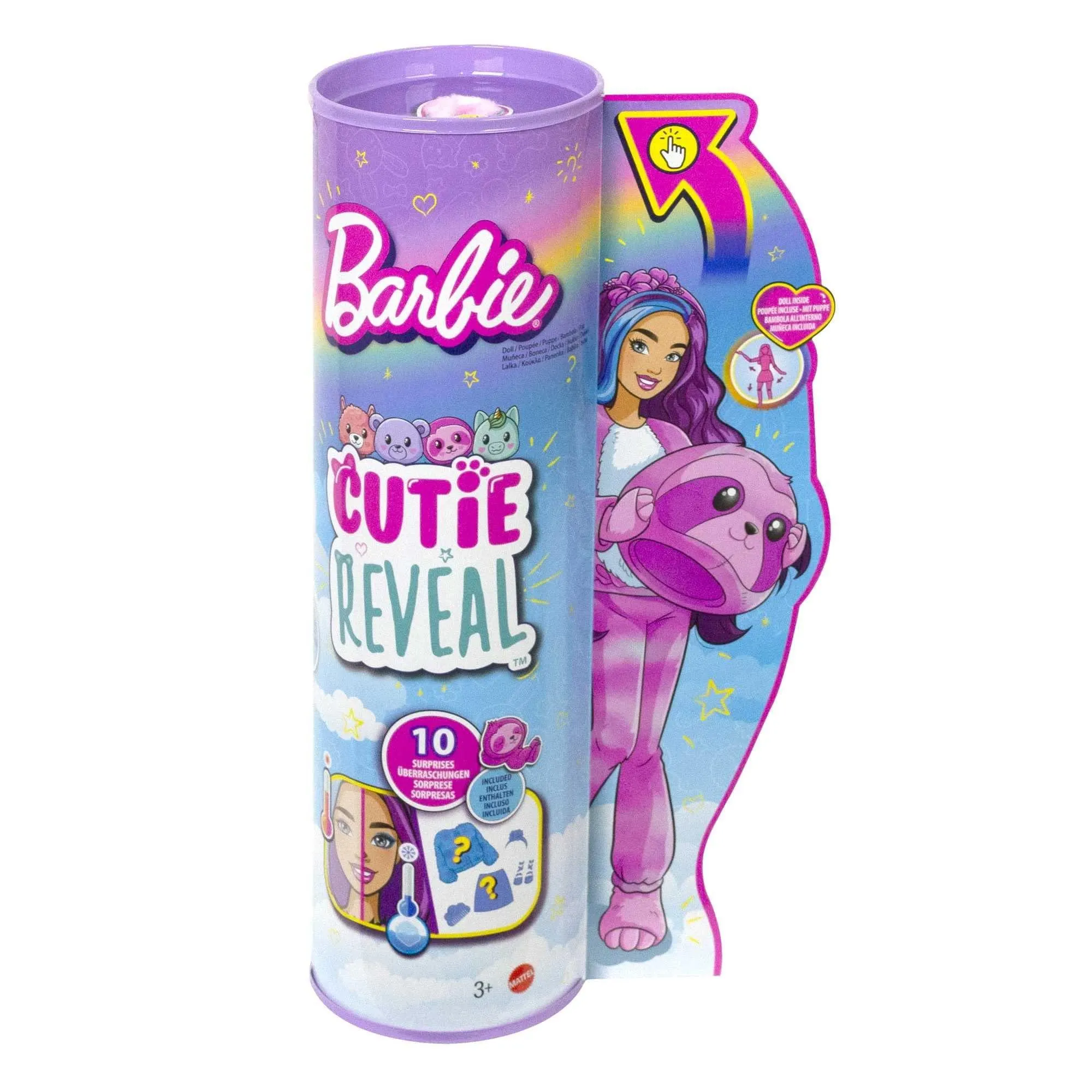 Cutie Reveal Fantasy Series Doll with Sloth Plush Costume