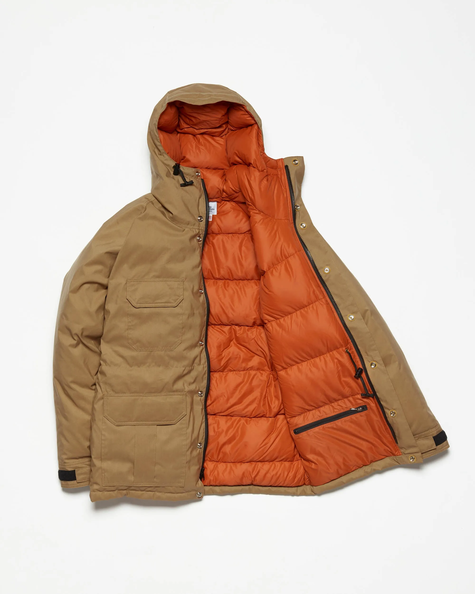Down Arctic Montagne Parka - Tan & Rust (Final Sale)