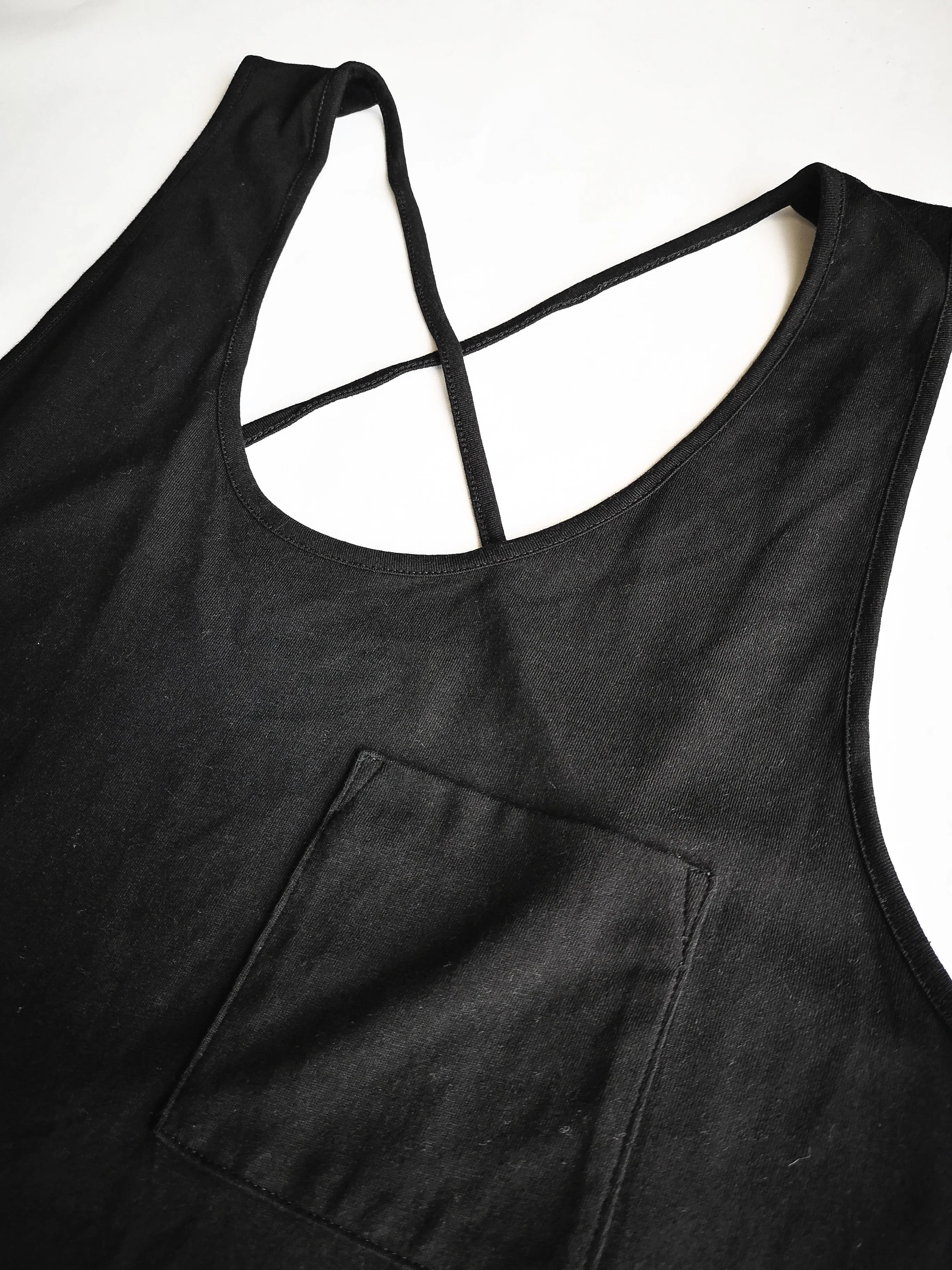 DRESS SPAGHETTI STRAPS - JERSEY black
