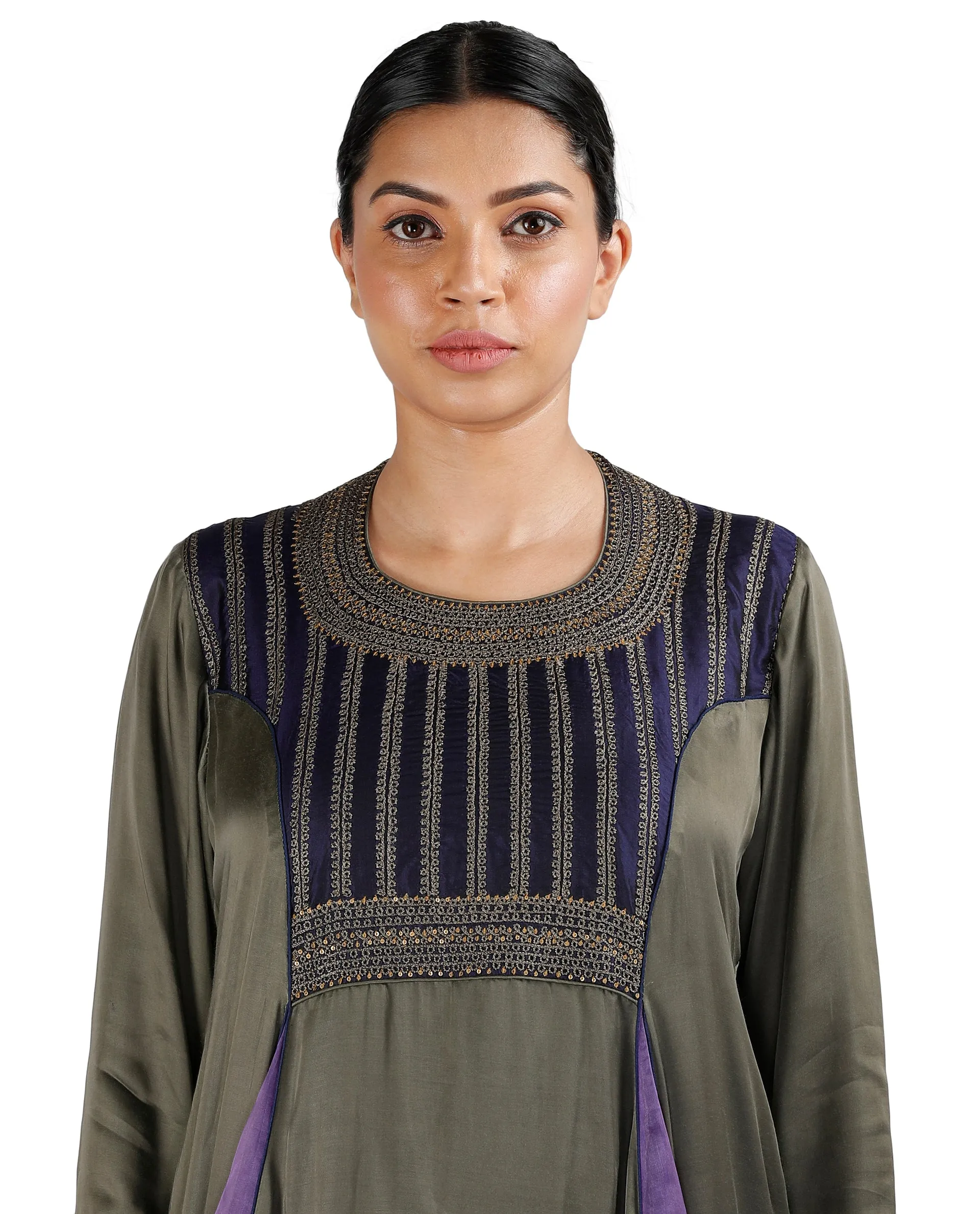 Grey and Purple Salwar