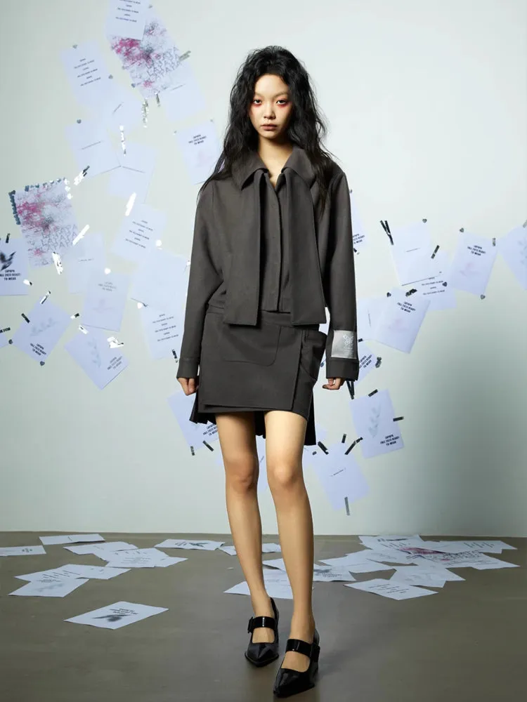 High end coat and pleated skirt【s0000006336】