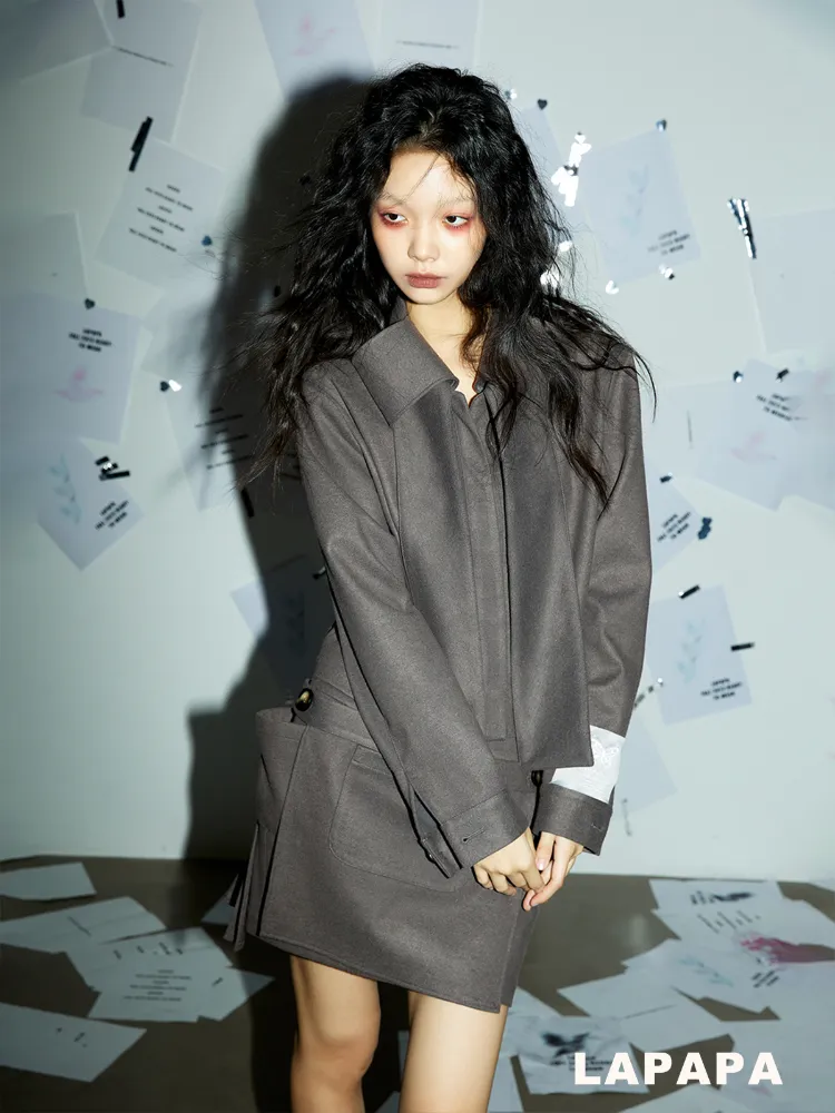 High end coat and pleated skirt【s0000006336】