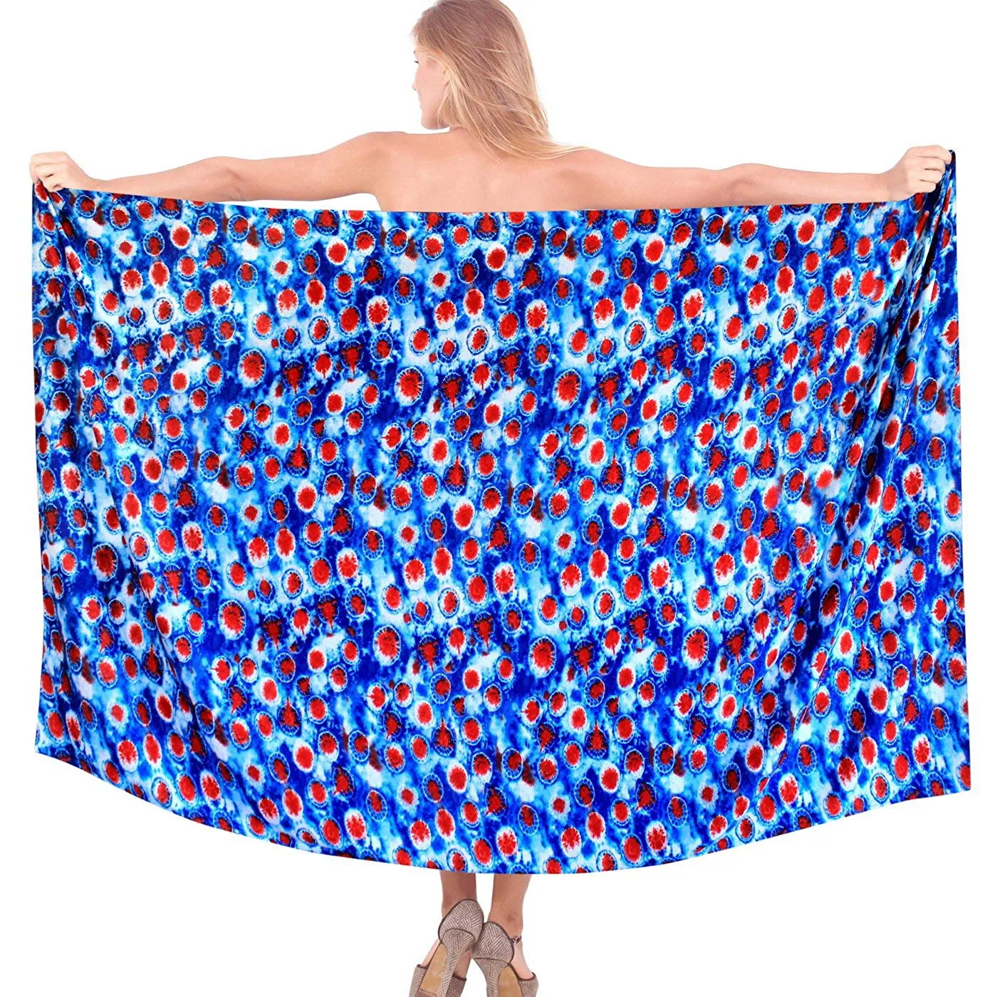 LA LEELA Mini Sarong Women Beachwear Bikini Wrap Cover up Swimwear Multi