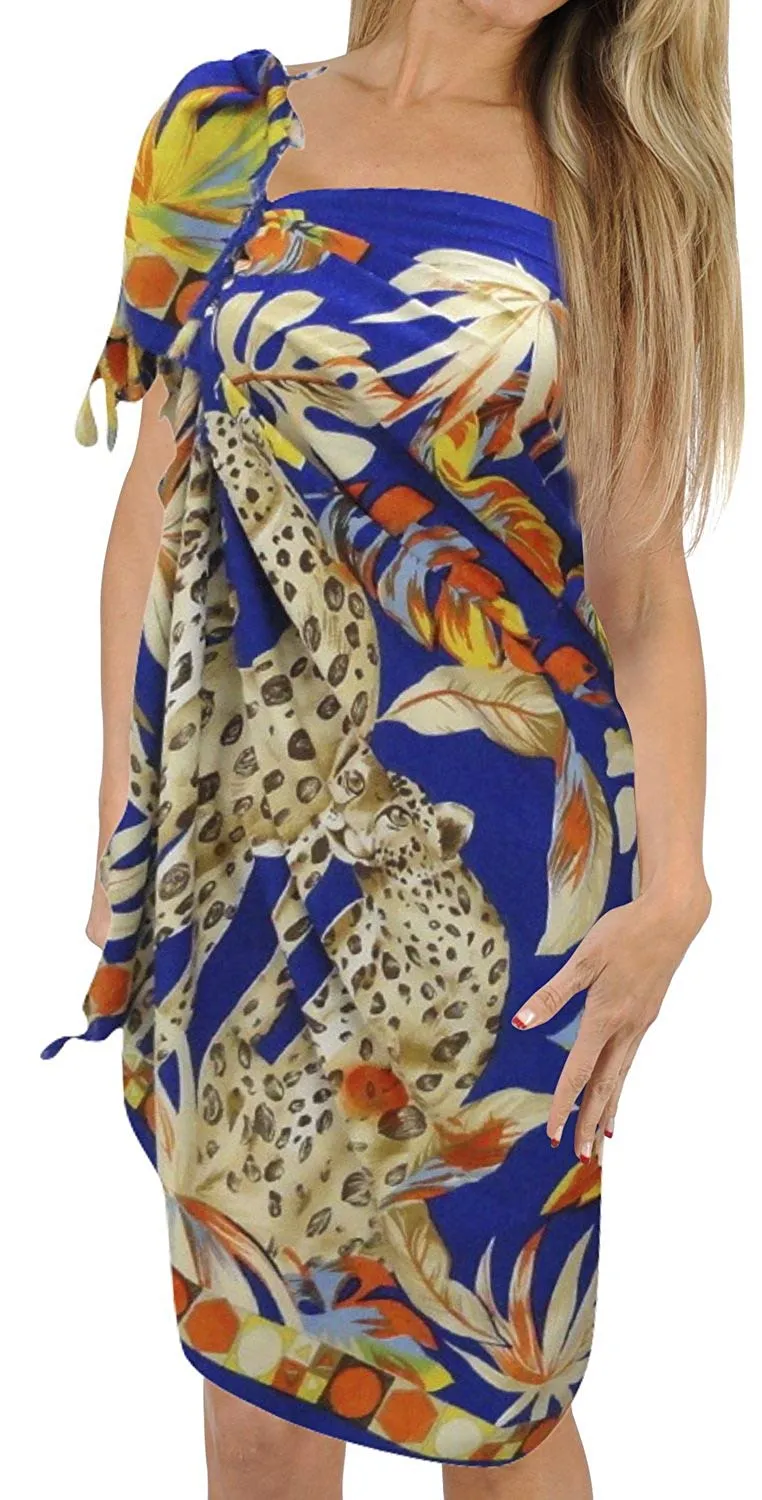 LA LEELA Women Beachwear Sarong Bikini Cover up Wrap Bathing Suit 98 ONE Size
