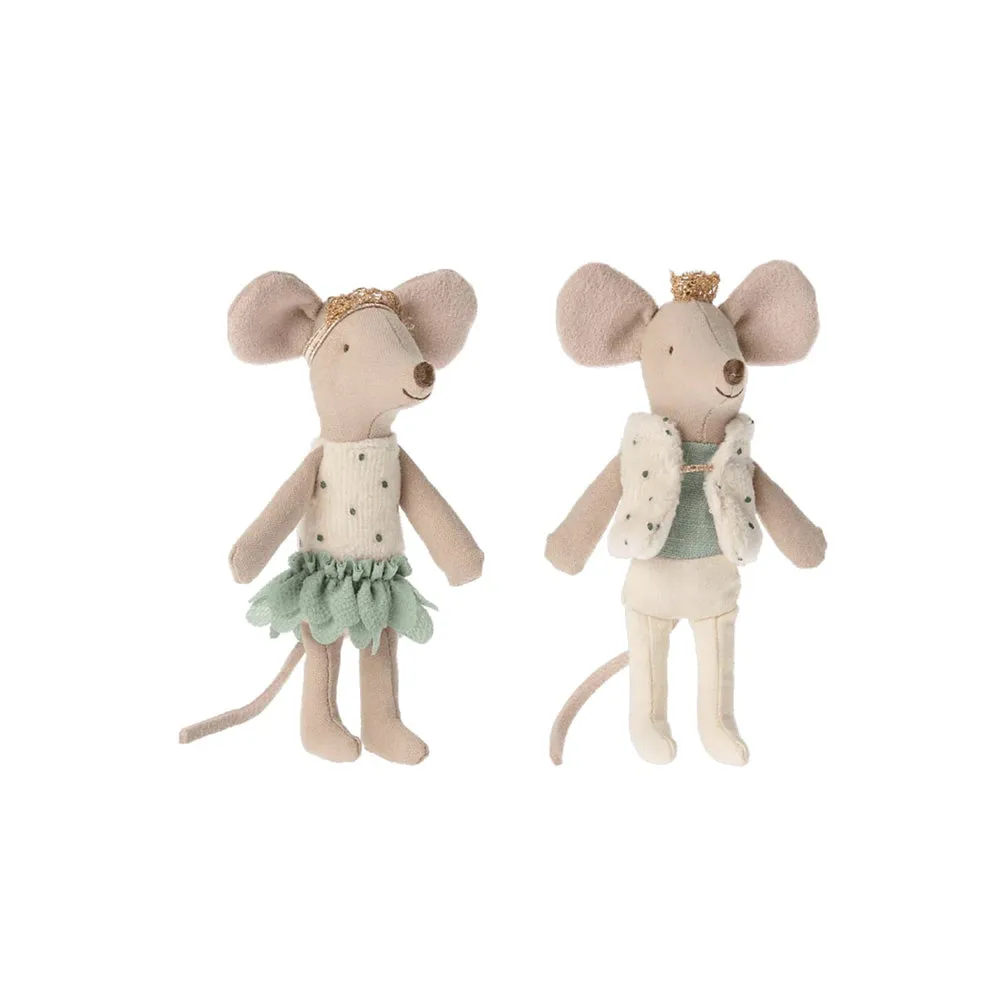 Maileg Royal Twins Little Sister & Little Brother in Matchbox