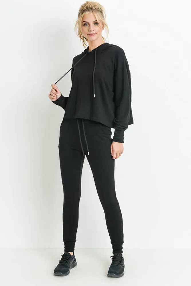 Mono B Highwaist Slim-Fit Cuffed Joggers