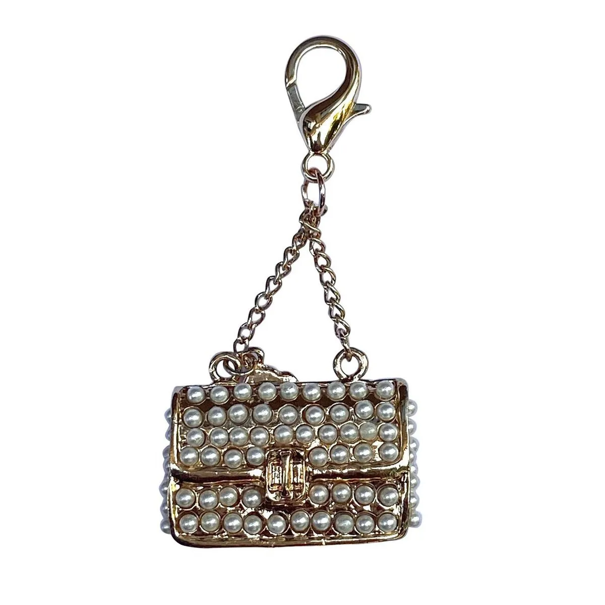 Pearl Purse Dog Collar Charm