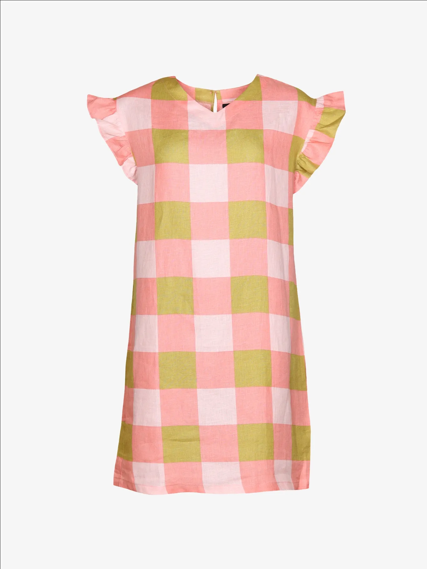 Priscilla Dress Xadrez Rose