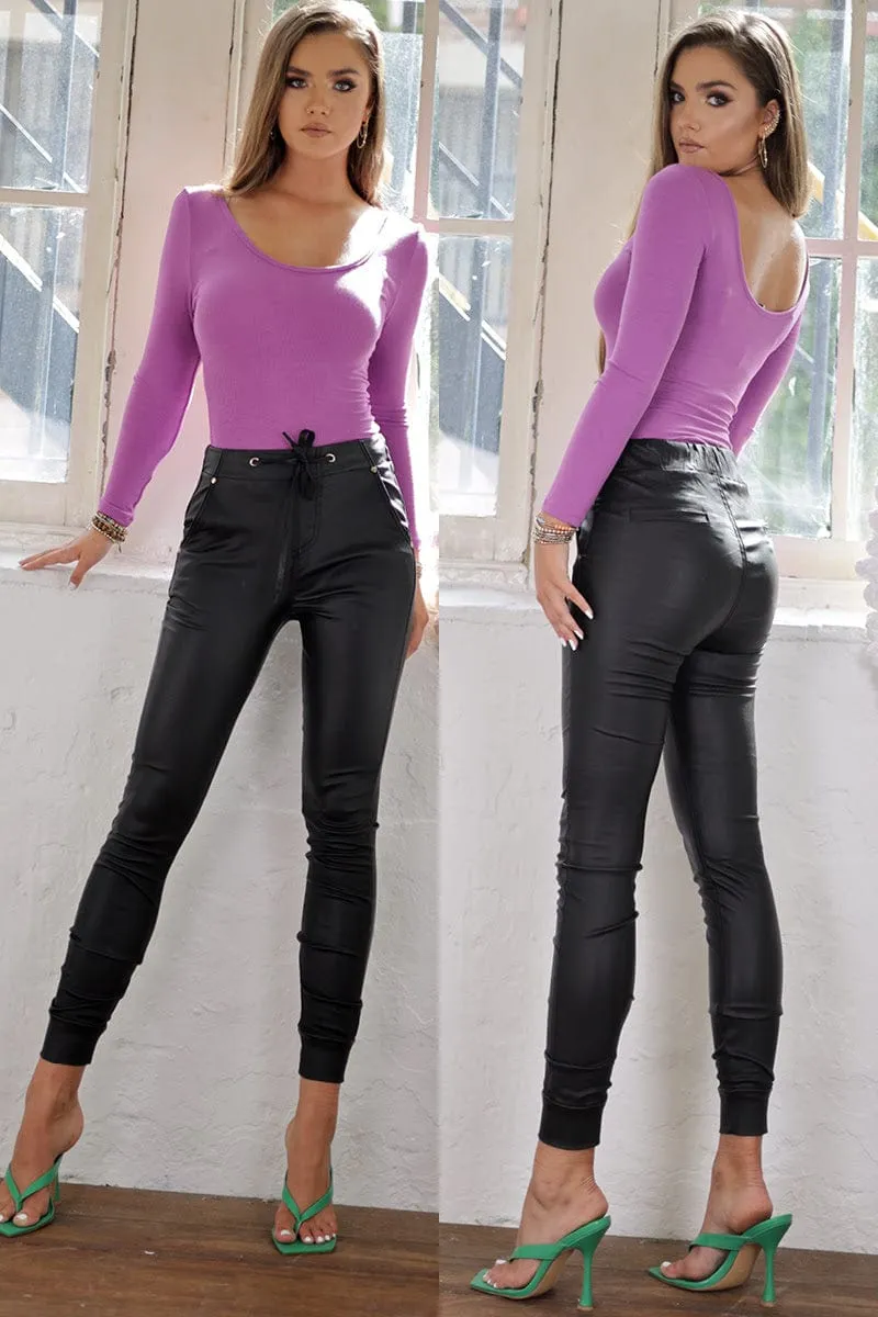 Refuge Black Oil Rigger Joggers