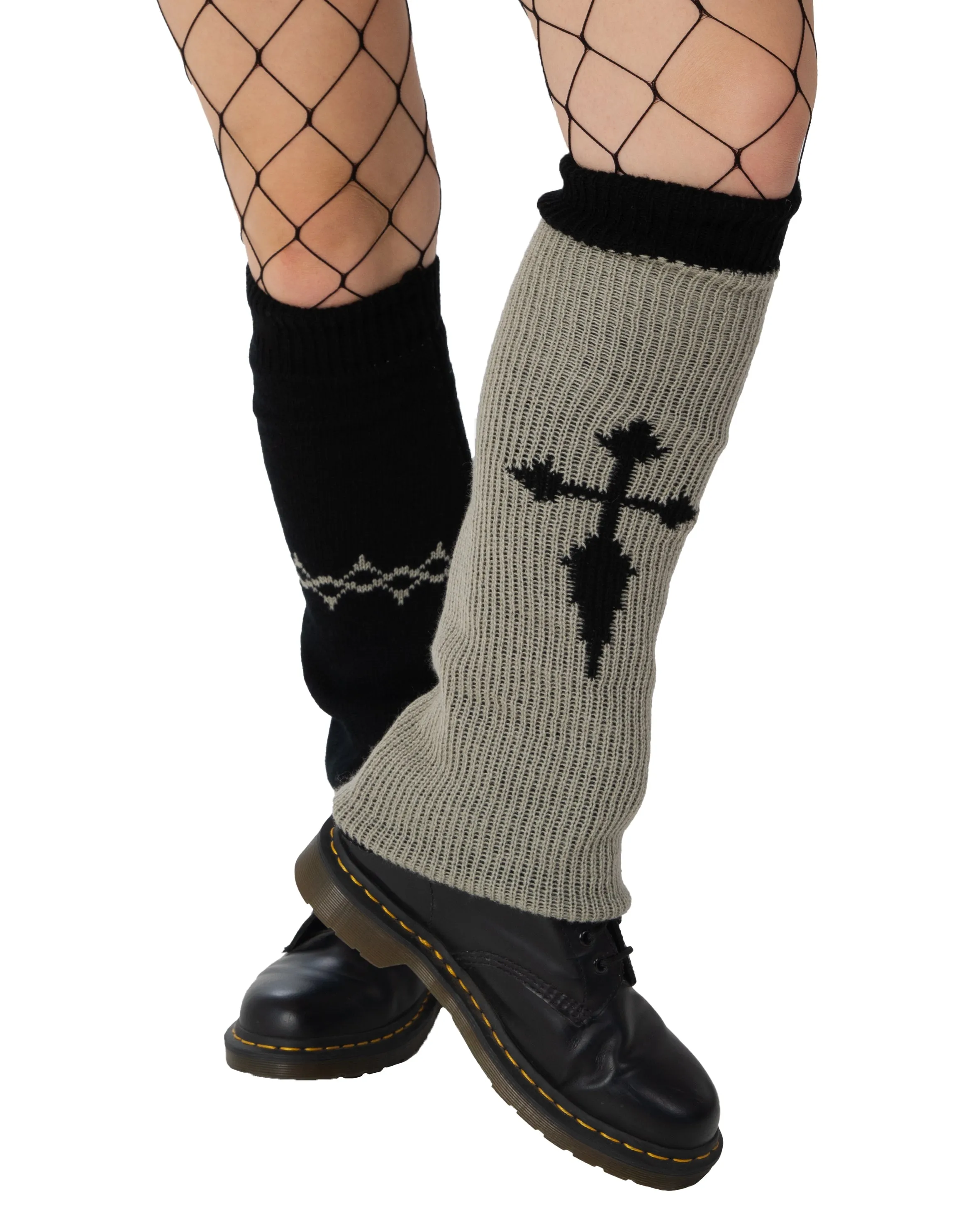 Reversable Cross and Wire Leg Warmers