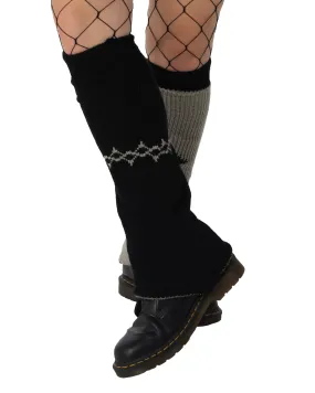 Reversable Cross and Wire Leg Warmers