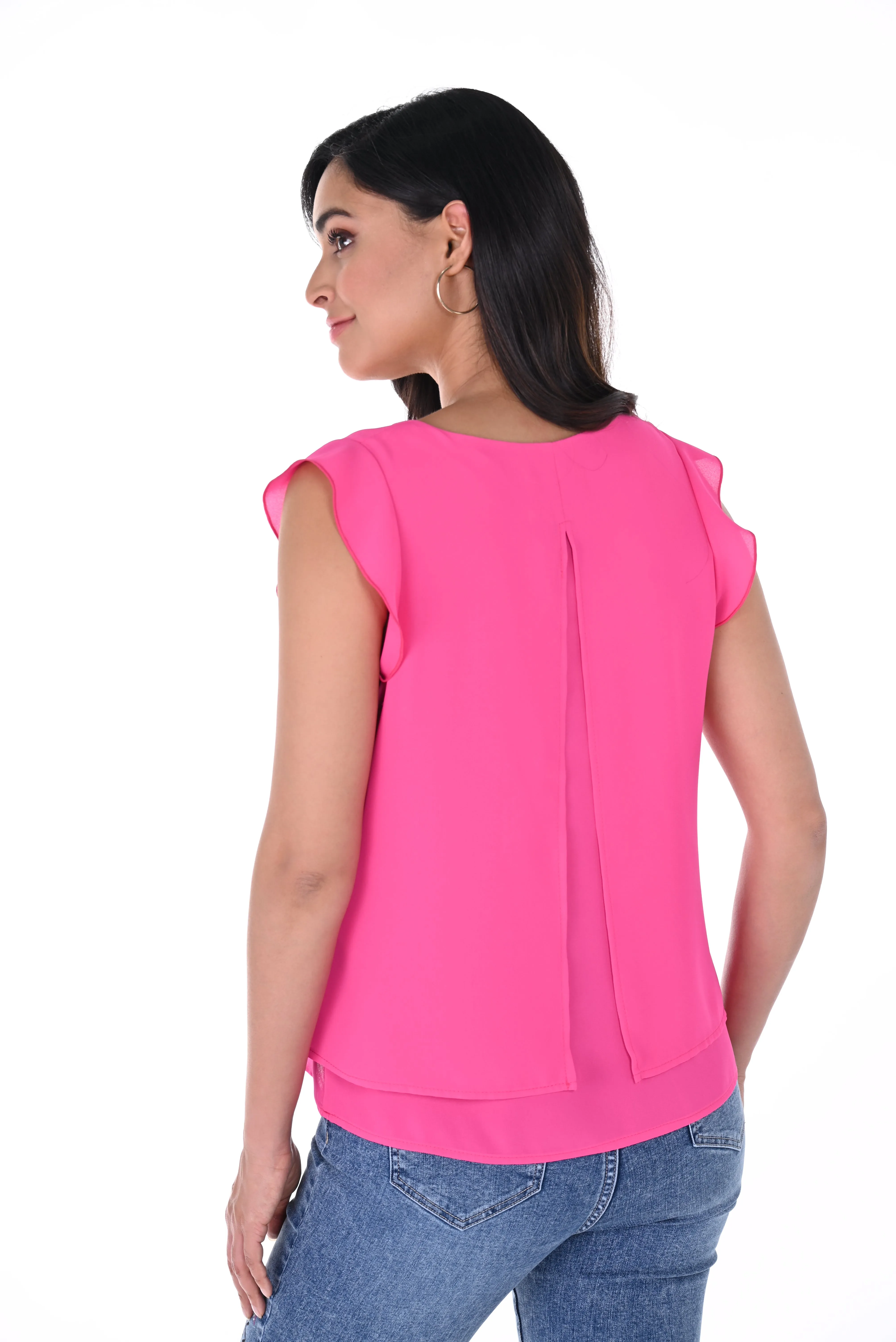 Ruffled Sleeves Camisole