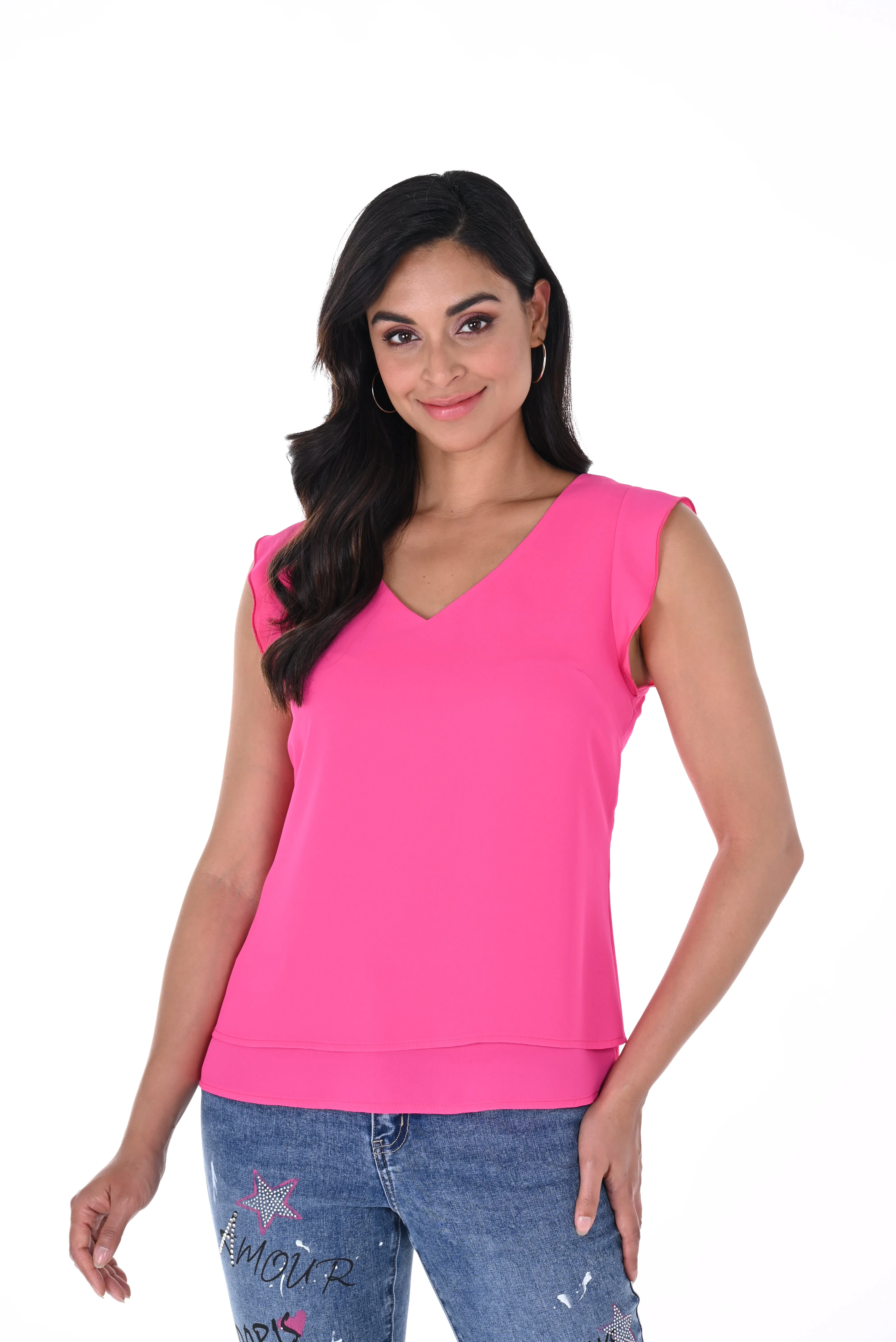 Ruffled Sleeves Camisole
