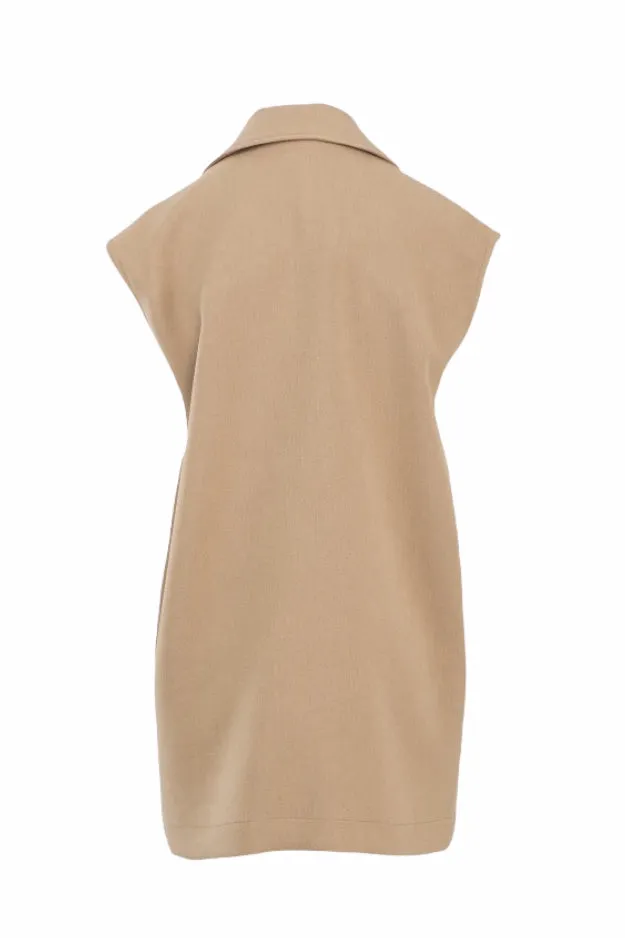 Saiph camel gilet blazer