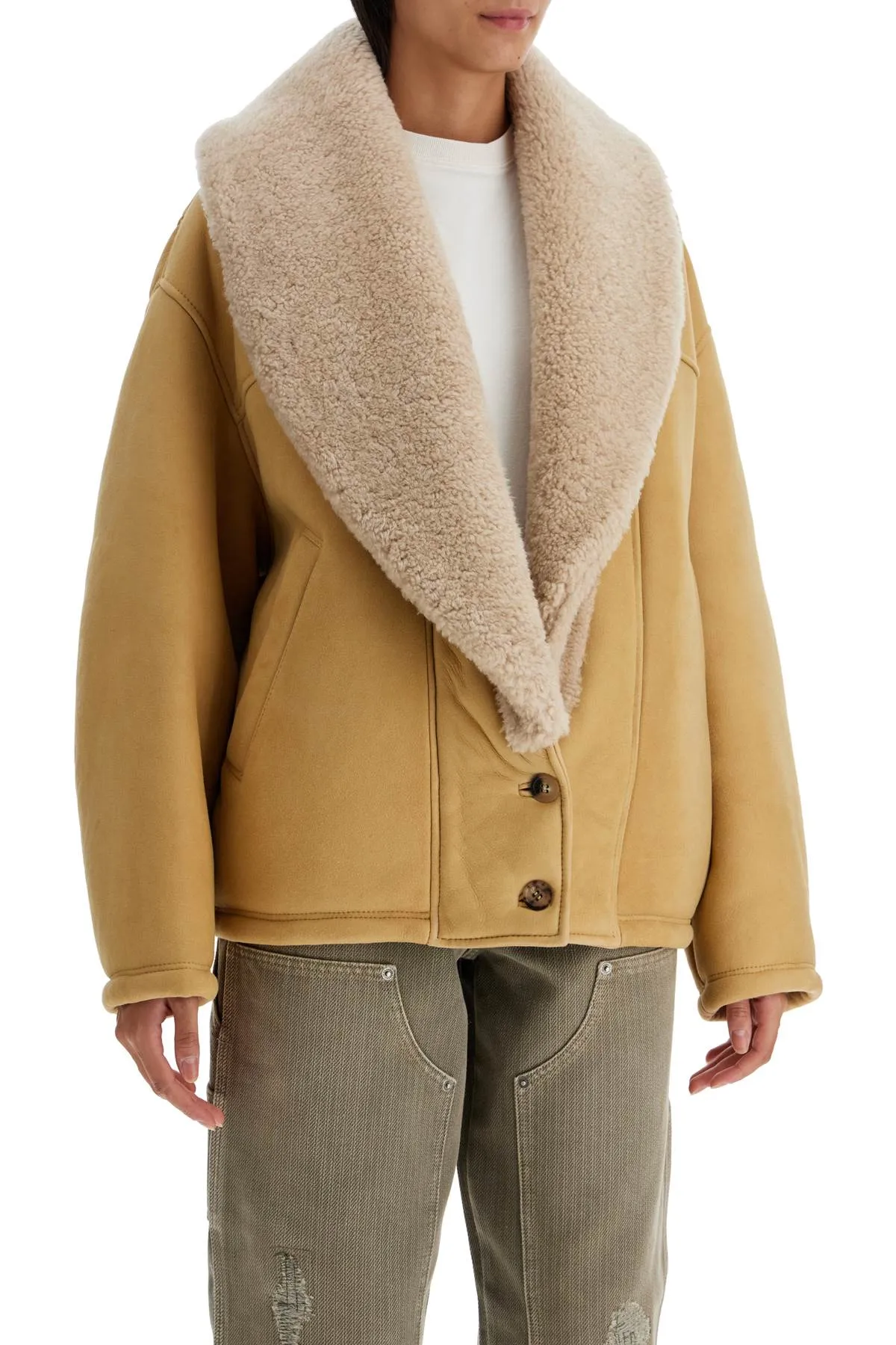 shearling margot jacket GWP01883 P001673 LARK
