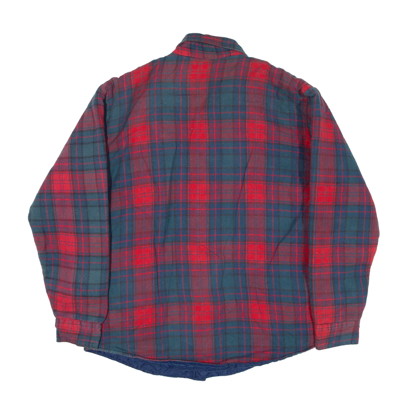 ST JOHNS BAY Quilted Lined Lumberjack Jacket Red Check Mens M