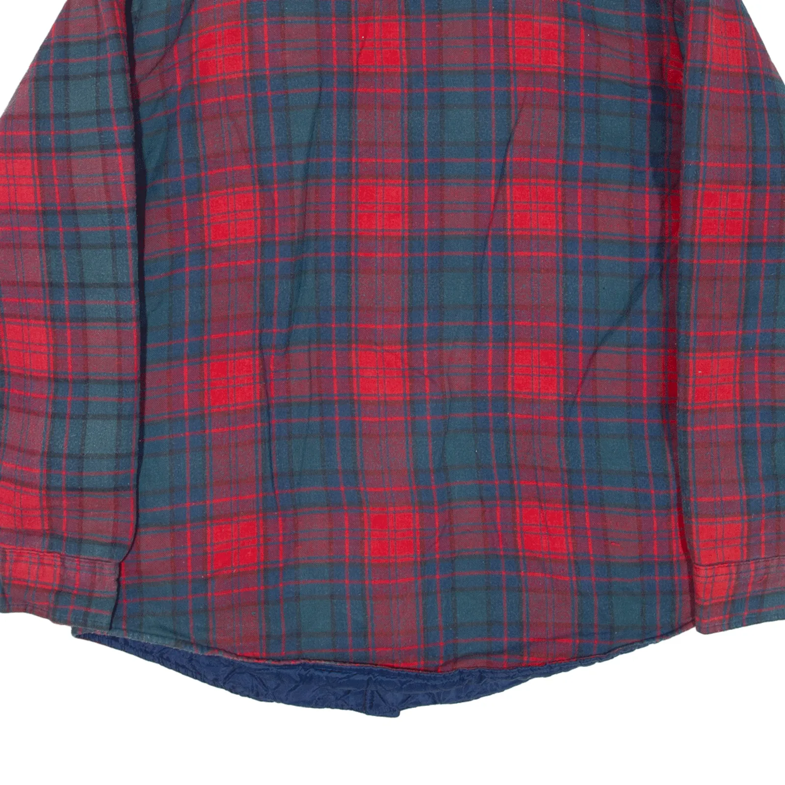 ST JOHNS BAY Quilted Lined Lumberjack Jacket Red Check Mens M