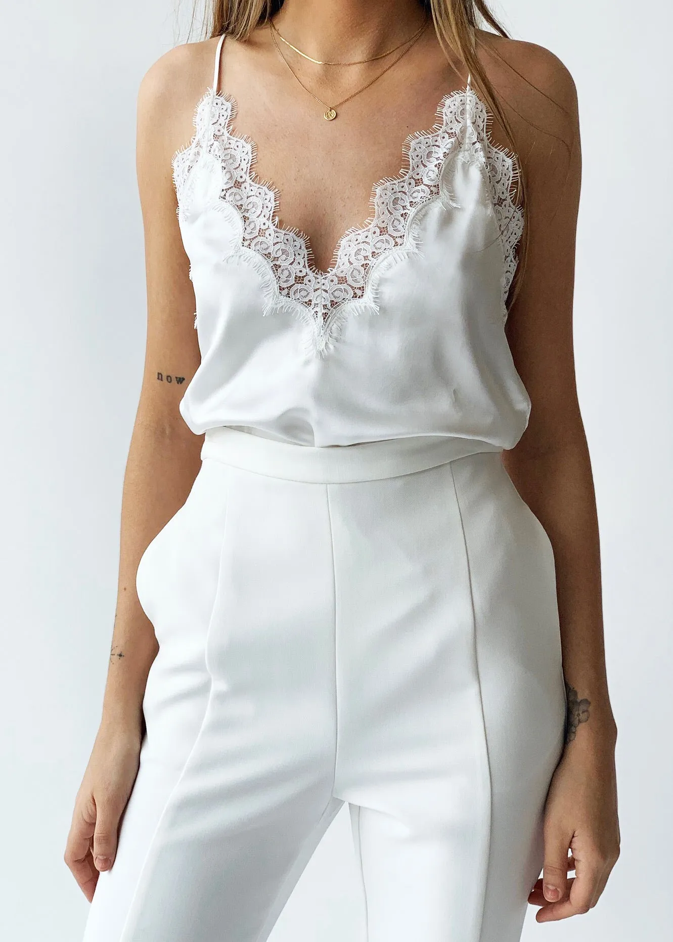 The Everly Cami - White