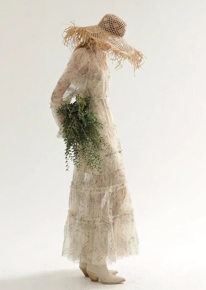 TULLE DRESS AND LONG CAMISOLE SET