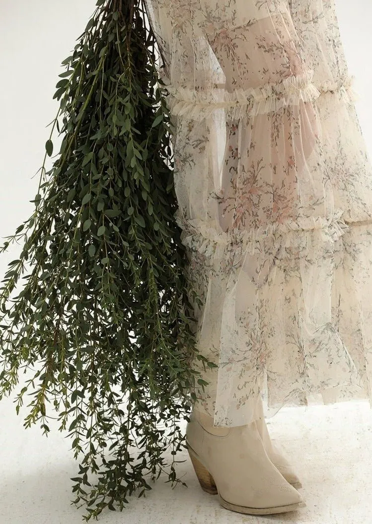 TULLE DRESS AND LONG CAMISOLE SET