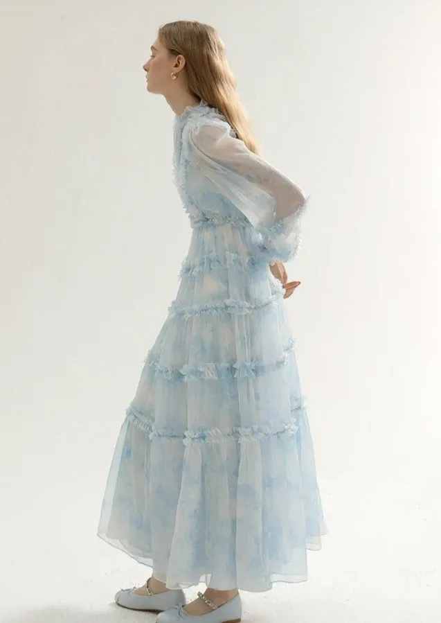 TULLE DRESS AND LONG CAMISOLE SET