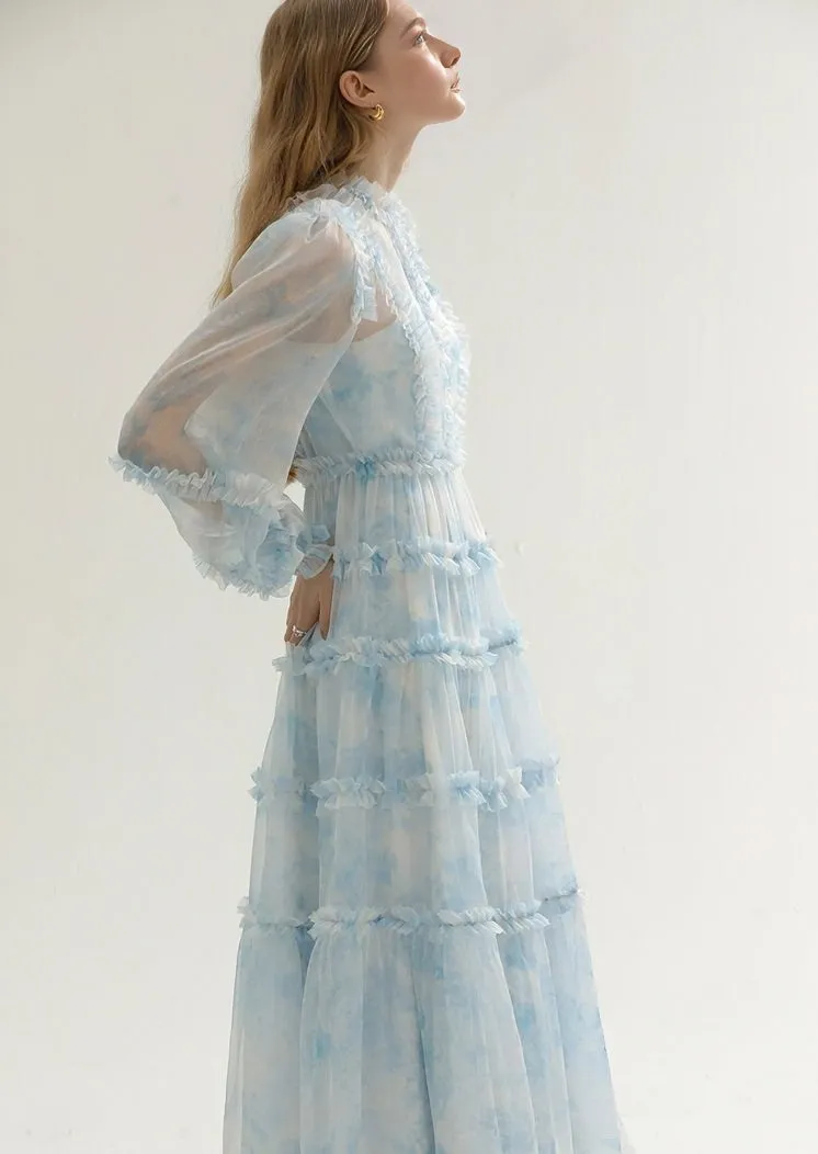TULLE DRESS AND LONG CAMISOLE SET