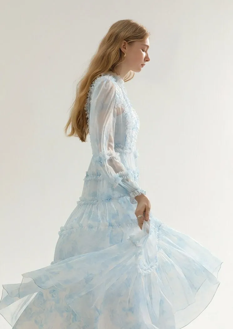 TULLE DRESS AND LONG CAMISOLE SET