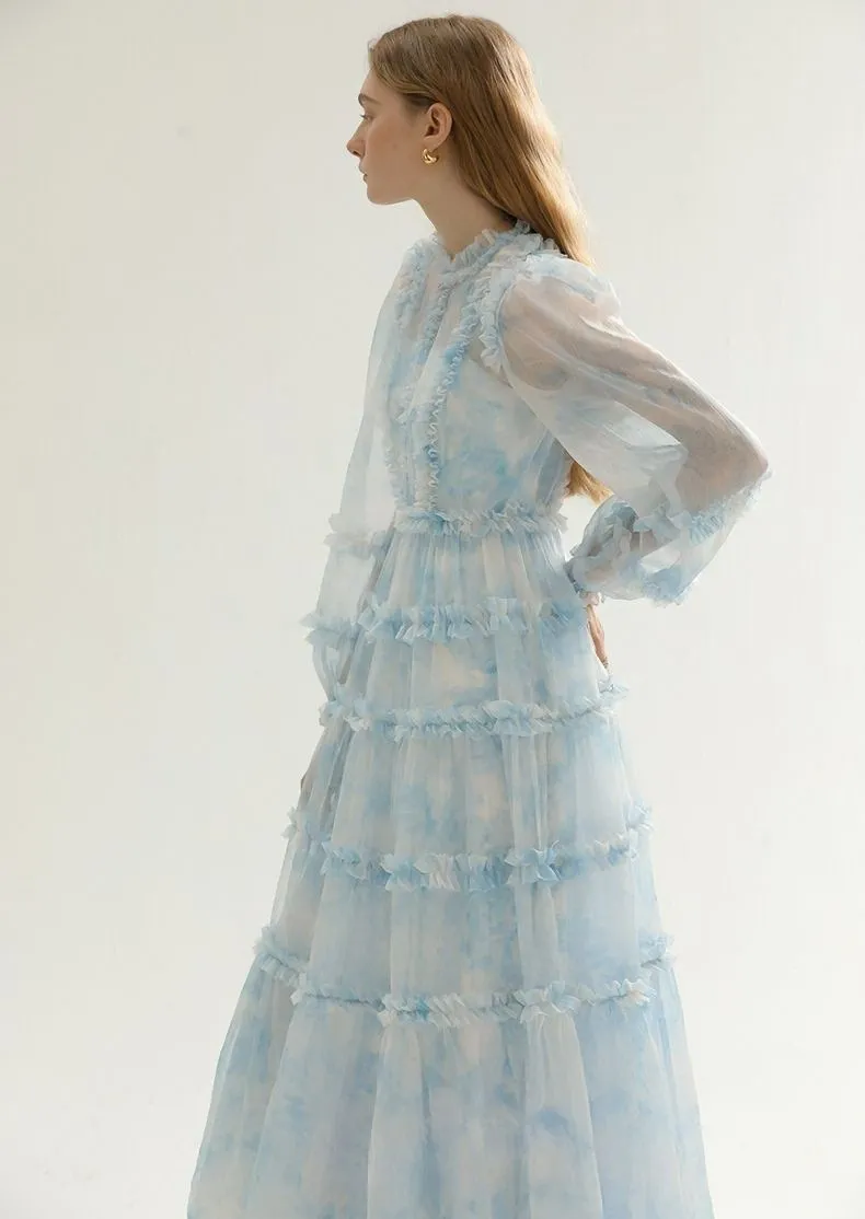 TULLE DRESS AND LONG CAMISOLE SET