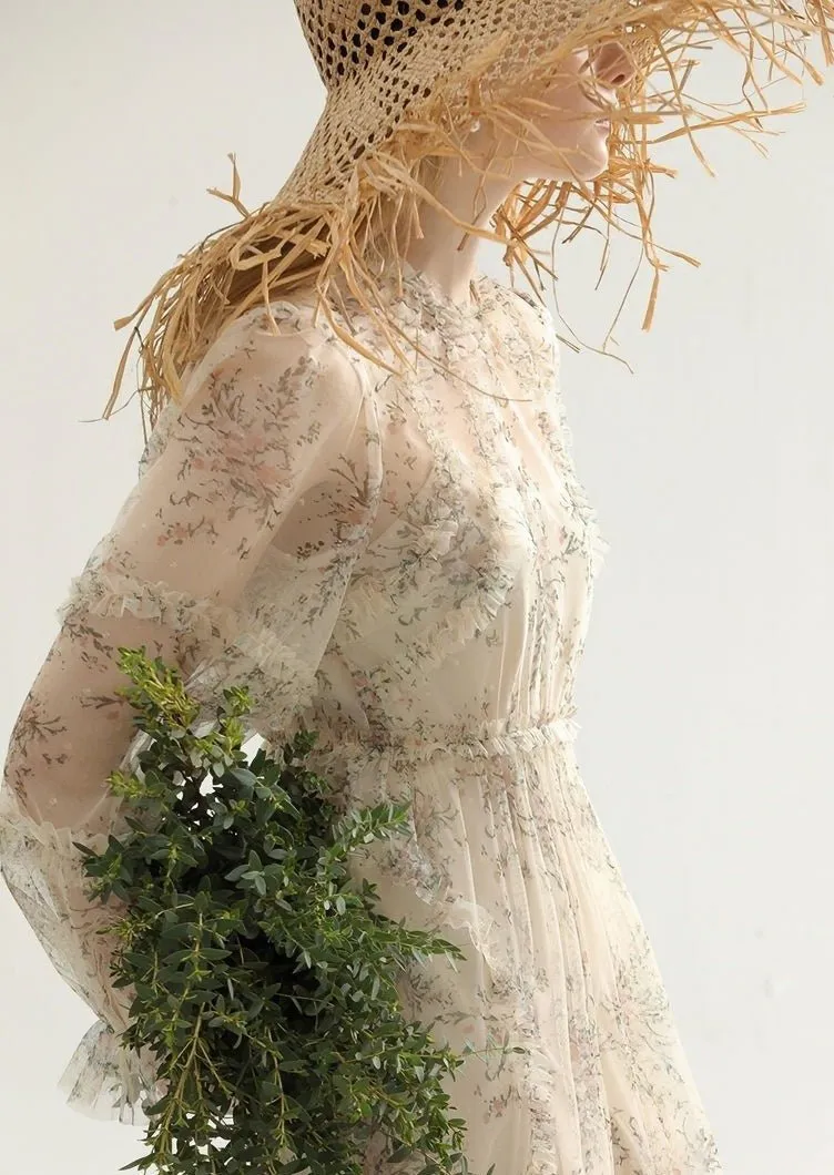 TULLE DRESS AND LONG CAMISOLE SET