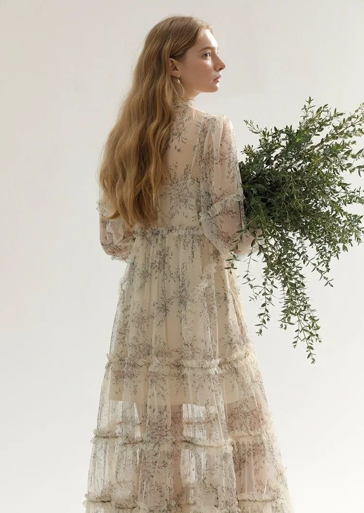 TULLE DRESS AND LONG CAMISOLE SET