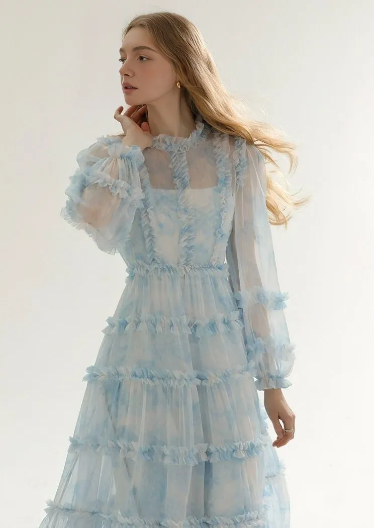 TULLE DRESS AND LONG CAMISOLE SET
