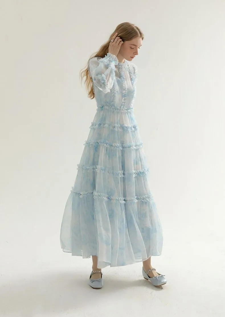 TULLE DRESS AND LONG CAMISOLE SET